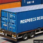 수출입 프로세스 실무 완벽 이해 - A detailed and realistic scene of an international shipping warehouse in Japan, showcasing workers p...